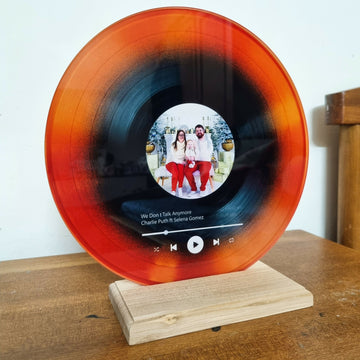 Personalized Vinyl Record with Photo - Acrylic Song Plaque - Anniversary Gift for Friends - Birthday Gift for Her Him- on Lucasgift