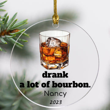 Custom Bourbon Ornament - Acrylic