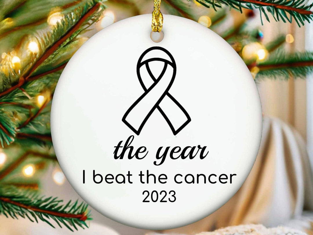 Breast Cancer Survivor Christmas Ornament - Acrylic