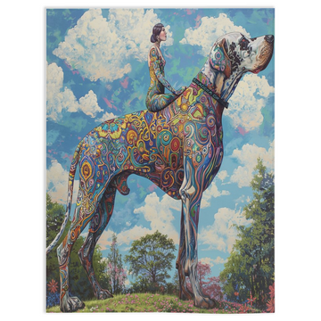 The glowing duo-30x40 inch-Single Sided on Lucasgift
