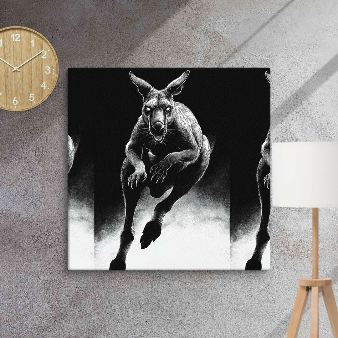 Midnight Guardian Kangaroo — A Wild Spirit of Strength and Mystery- on Lucasgift