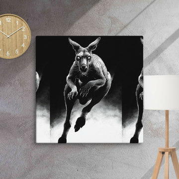 Midnight Guardian Kangaroo — A Wild Spirit of Strength and Mystery- on Lucasgift