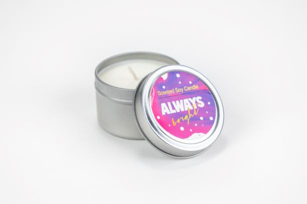 Trio of Tin Soy Candle - Scented with Bergamot and Lavender Essential oils- on Lucasgift