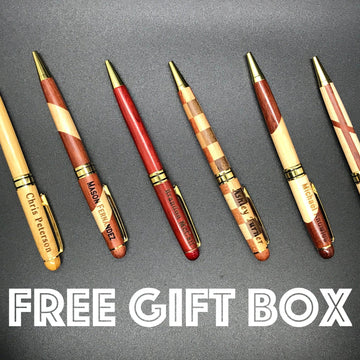 Engraved Wooden Pens- on Lucasgift