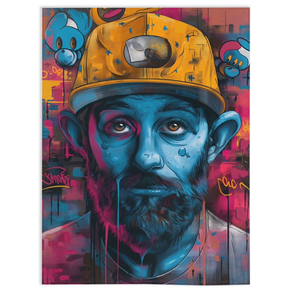 Human Smurf-30x40 inch-Single Sided on Lucasgift