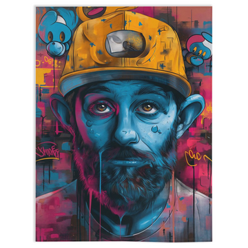 Human Smurf-30x40 inch-Single Sided on Lucasgift