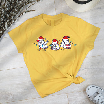 Сute Christmas Chickens Sweatshirt, Christmas Farm Sweatshirt, Funny Christmas Chicken Sweatshirt, Christmas Crewneck, Holiday Sweatshirt-Lucasgift