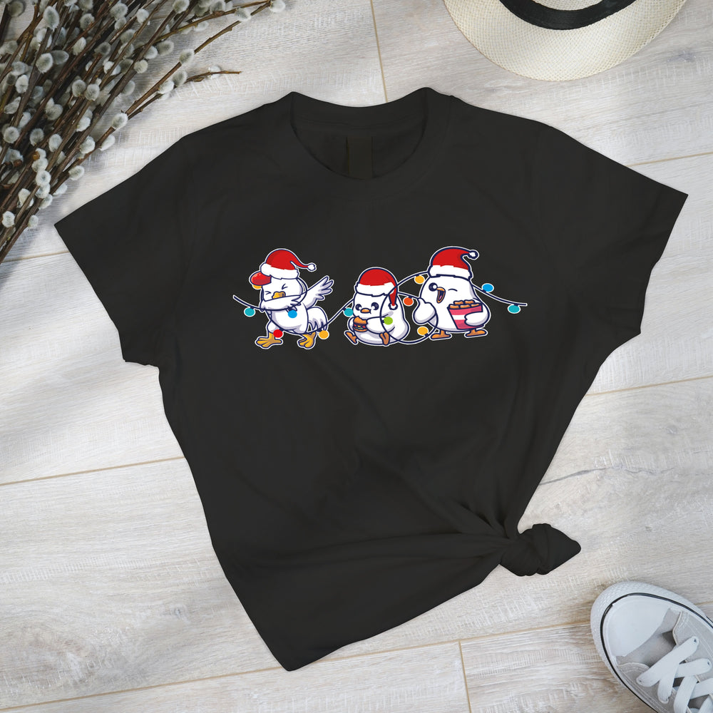 Сute Christmas Chickens Sweatshirt, Christmas Farm Sweatshirt, Funny Christmas Chicken Sweatshirt, Christmas Crewneck, Holiday Sweatshirt-Lucasgift