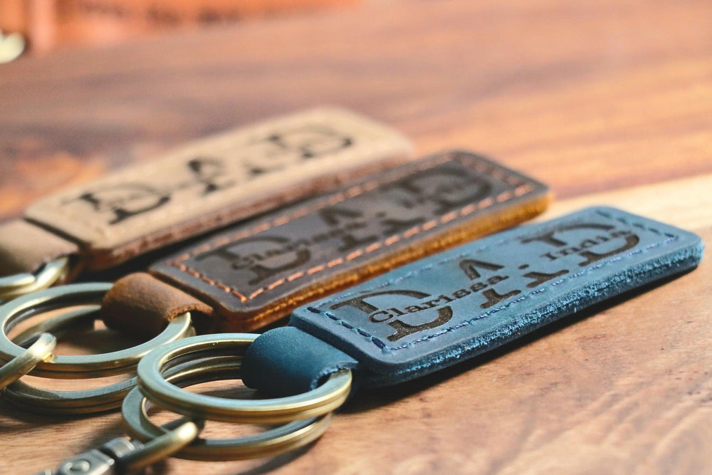 Personalized Dad Keychain, New Dad Gift, Engraved Dad Keychain, Fathers Day Keychain, First Fathers Day- on Lucasgift