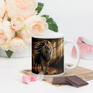 The Brave Little Explorer — Lion Zebra Adventure Mug- on Lucasgift