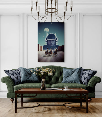 Metal Print Space Riders- on Lucasgift