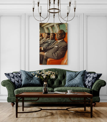 Metal Print Sitting on Leather- on Lucasgift