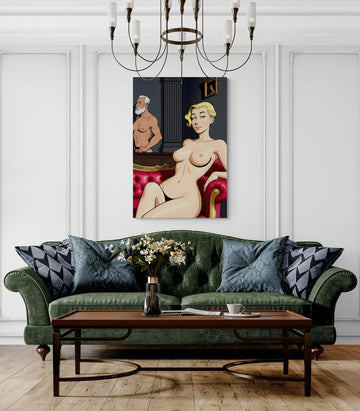 Giclee Art Print Blue Pill- on Lucasgift