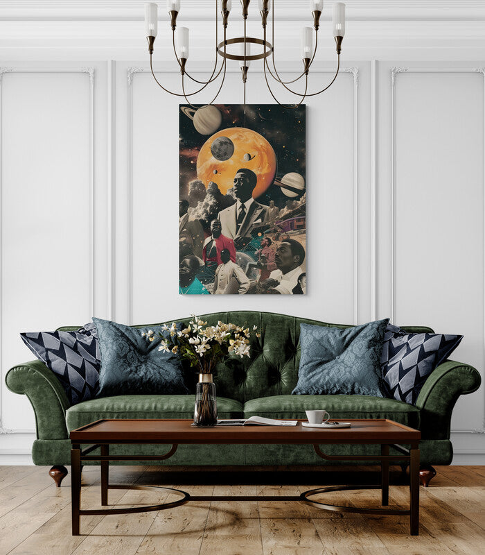 Canvas Wrap Black in Space- on Lucasgift