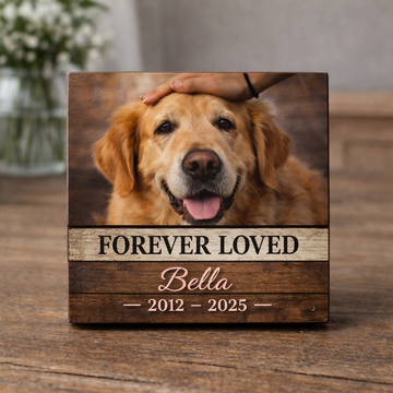 Personalized Pet Memorial Printed - Wood Photo Block - Dog Loss Gift - Dog Memorial Gift - Pet Loss Gift Dog - Pet Memorial Gift- on Lucasgift
