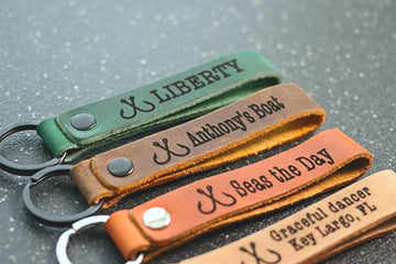 SLIM Boat Owner Keychain, Personalized Fishing Keychain, Boat Owner Gift, Fishing Christmas Gift- on Lucasgift