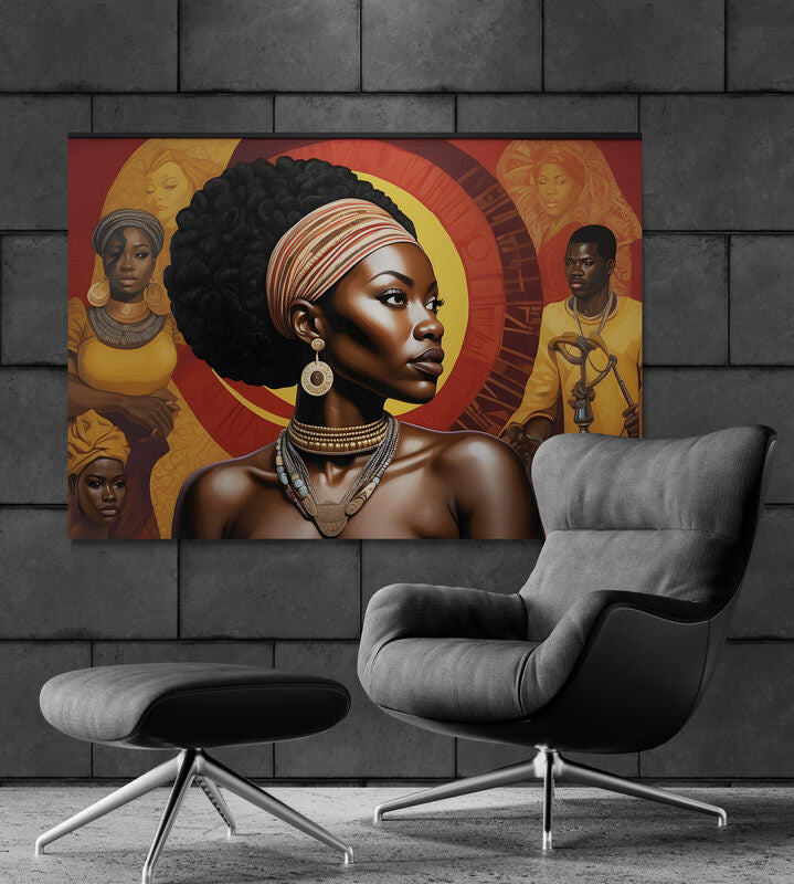 Metal Print Black Queen- on Lucasgift