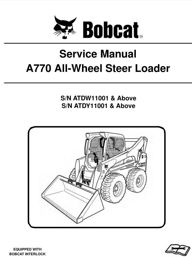BOBCAT A770 SKID STEER SERVICE REPAIR ENGINE MANUAL- on Lucasgift