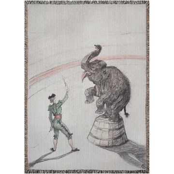 Elephant Taming-52x37 inch-Graphics on Lucasgift