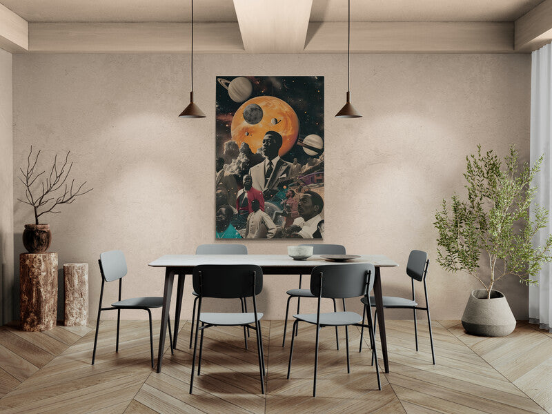 Canvas Wrap Black in Space- on Lucasgift