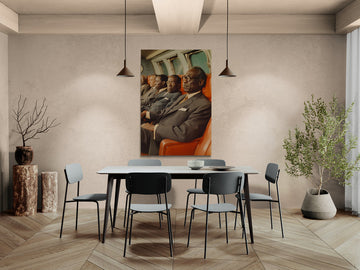 Metal Print Sitting on Leather- on Lucasgift