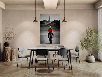 Metal Print Orange Cowboy- on Lucasgift
