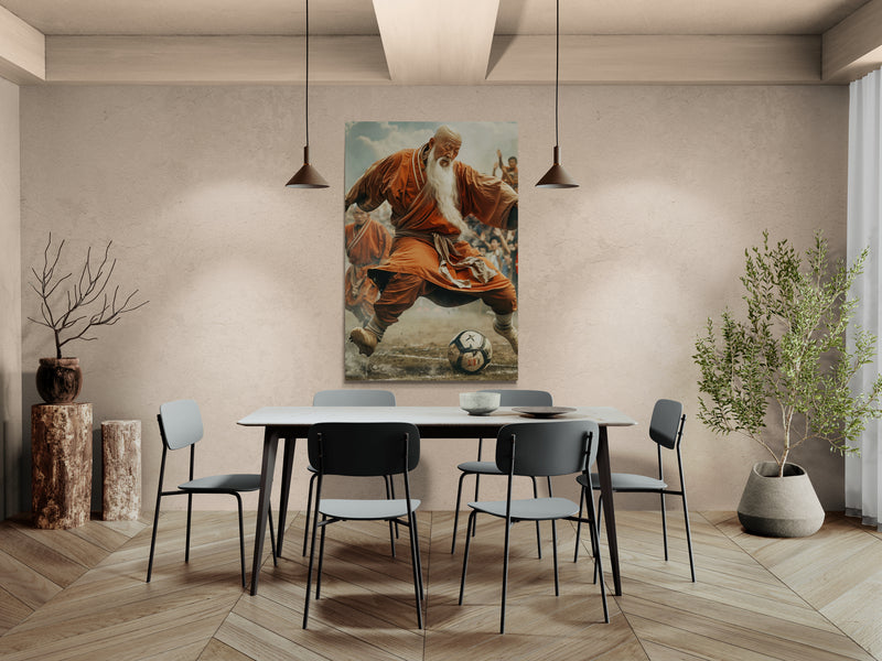Giclee Art Print Soccer- on Lucasgift