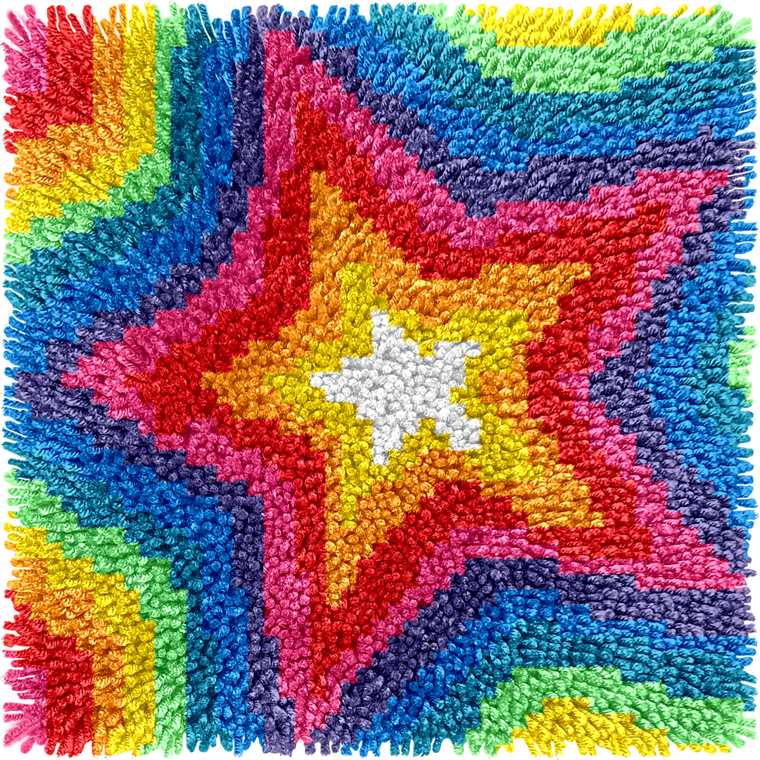 Children's Rug Making Latch Hooking Downloadable Pattern | Stars-Download Digital Pattern Only- on Lucasgift
