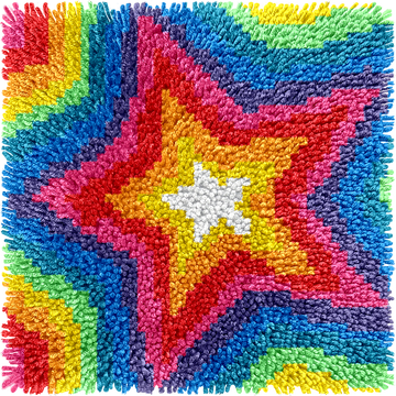 Children's Rug Making Latch Hooking Downloadable Pattern | Stars-Download Digital Pattern Only- on Lucasgift