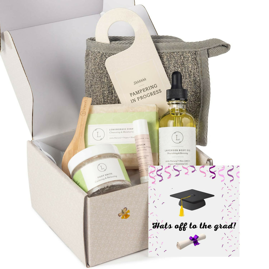 Happy Birthday gift- Personalized Self care gift box, Natural skincare gift set-Lucasgift