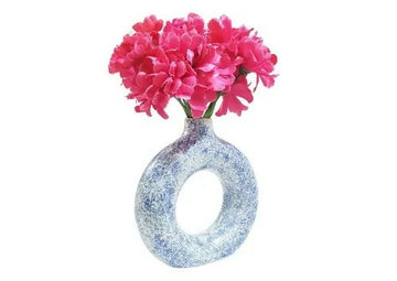 Ceramic Donut Shape Flower Vase- on Lucasgift