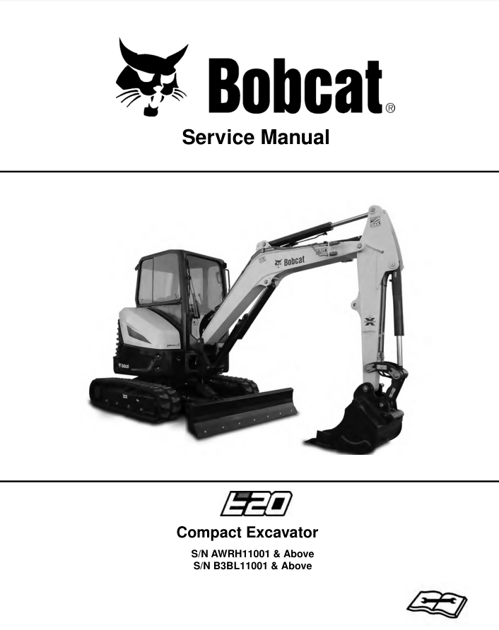 BOBCAT E20 EXCAVATOR SERVICE REPAIR SHOP MANUAL- on Lucasgift