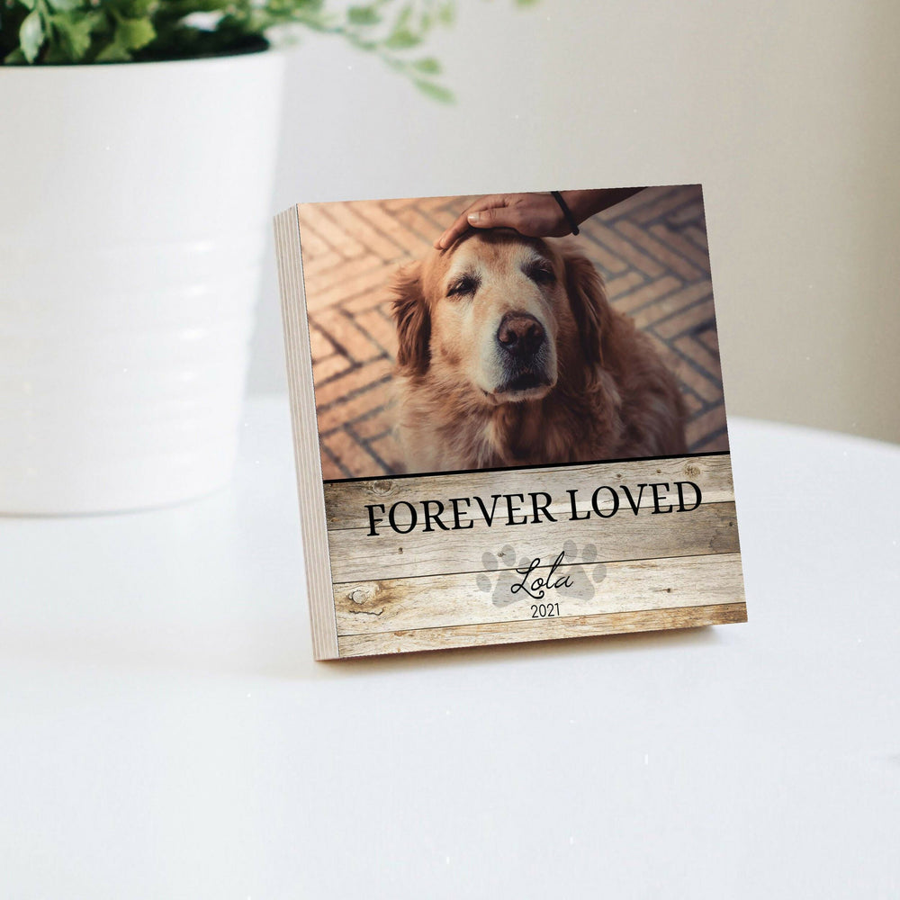 Personalized Pet Memorial Printed - Wood Photo Block - Dog Loss Gift - Dog Memorial Gift - Pet Loss Gift Dog - Pet Memorial Gift- on Lucasgift