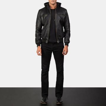 Handmade Leather Bomber Jacket for Men | Premium Genuine Leather Vintage Style Jacket