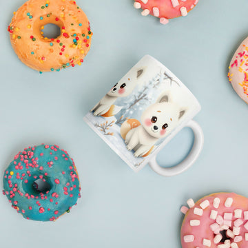 Little Winter Heart – Fox Pup Mug- on Lucasgift
