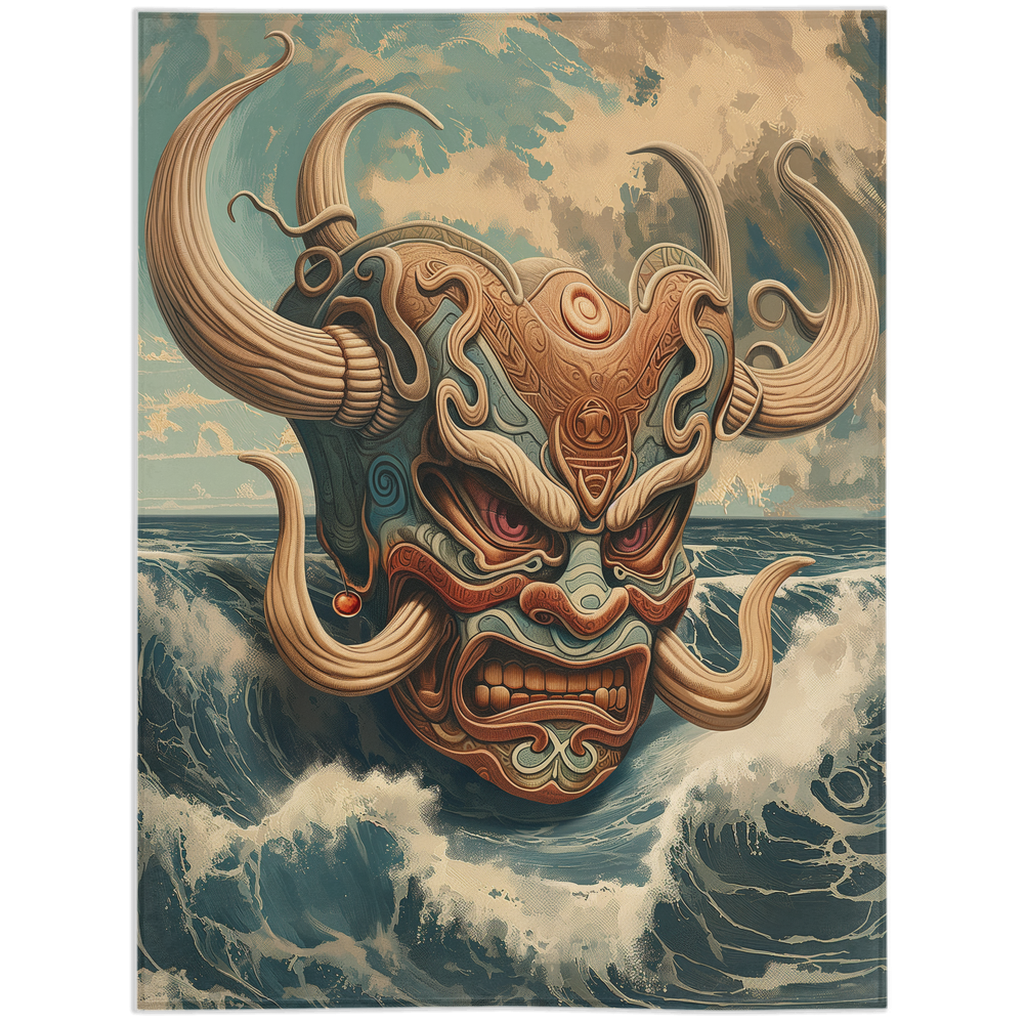 Surfing Demon-60x80 inch-Single Sided on Lucasgift