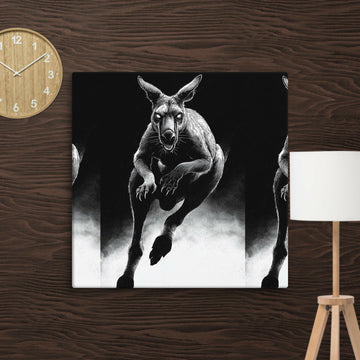 Midnight Guardian Kangaroo — A Wild Spirit of Strength and Mystery- on Lucasgift
