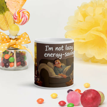Energy-Saving Mode Moments – Cozy Humor Mug- on Lucasgift