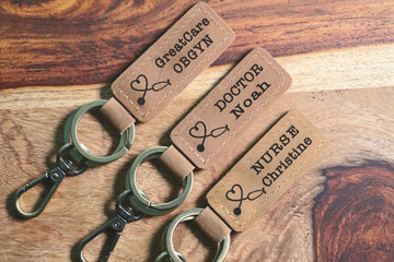 Clinic Owner Keychain, Personalized Doctor Keychain, Clinic Owner Gift, Doctor Christmas Gift- on Lucasgift
