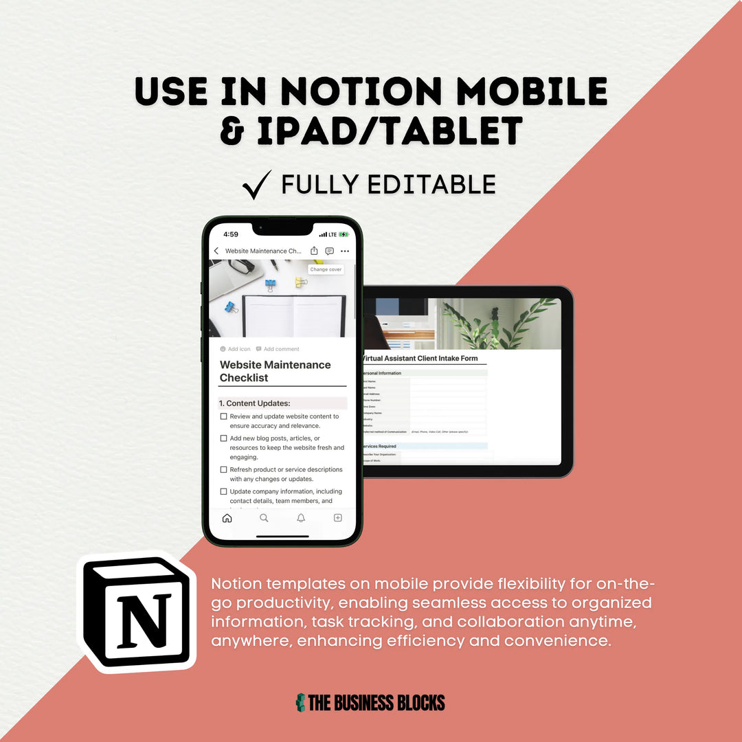 Notion Templates Bundle Notion Checklists Notion Productivity Templates HR Templates Goal Planner Freelancer Templates Business Templates- on Lucasgift