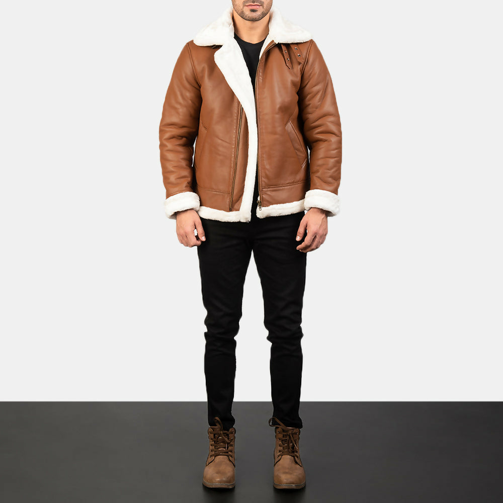 Men's Bomber Leather Jacket – Premium Genuine Leather Flight Jacket