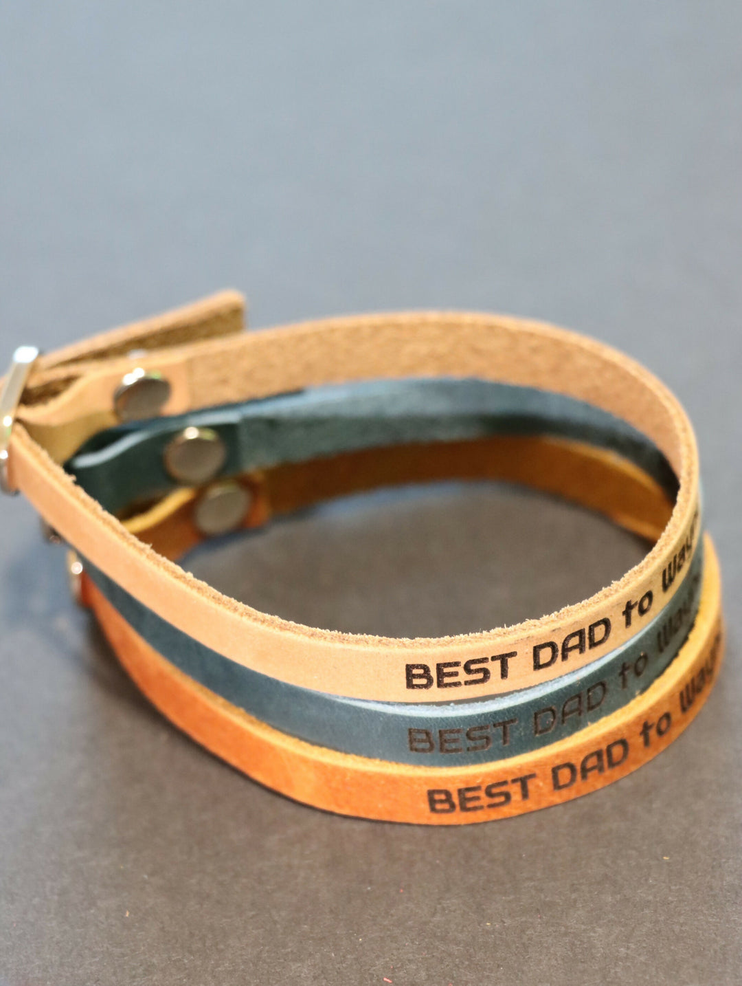 Personalized Dad Bracelet, First Father's Day Gift, Gifts For Dad From Daughter, Birthday Gifts For Dad, Dad Gift From Son, Gift From Baby- on Lucasgift