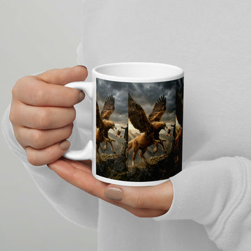 The Griffin’s Mountain Guardian – A Magical Mug of Courage and Wonder