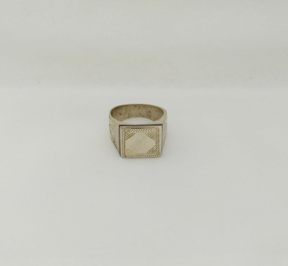 Tuareg Ring Brass Ebony Moroccan Jewelry Berber Handmade African Vintage, Tribal Ethnic- on Lucasgift