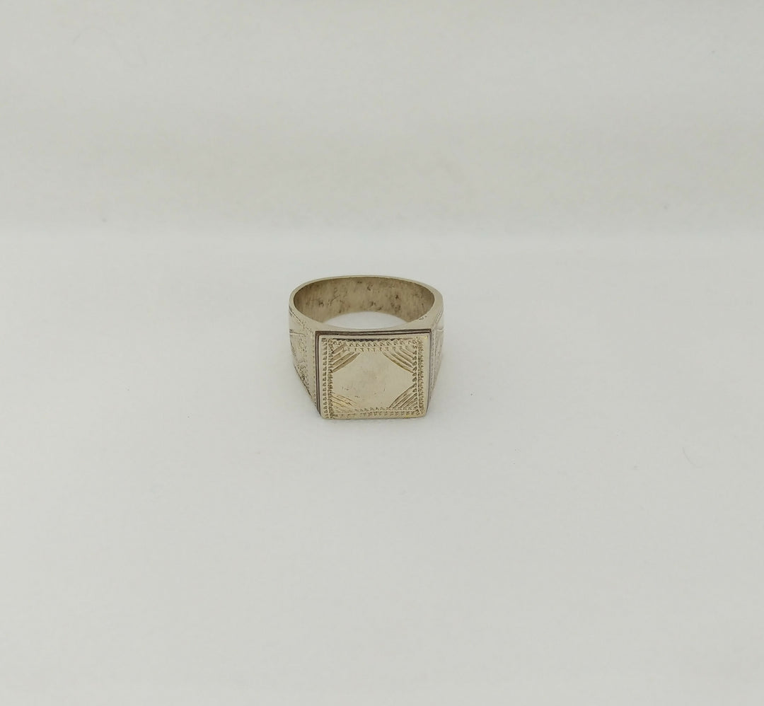 Tuareg Ring Brass Ebony Moroccan Jewelry Berber Handmade African Vintage, Tribal Ethnic- on Lucasgift