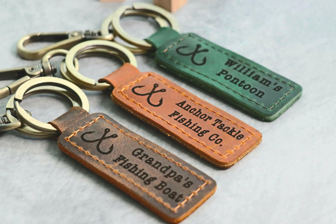 Boat Owner Keychain, Personalized Fishing Keychain, Boat Owner Gift, Fishing Christmas Gift- on Lucasgift