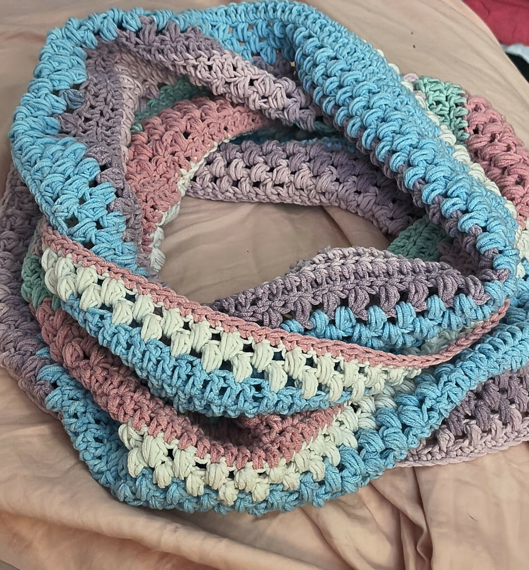 Pastel Infinity Scarf- on Lucasgift