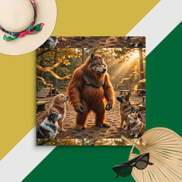 The Gentle Woodland Guardian Canvas
