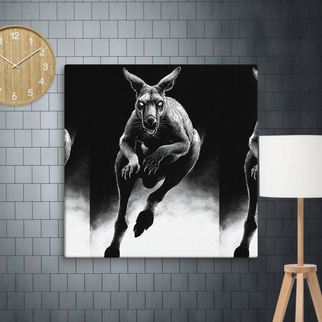Midnight Guardian Kangaroo — A Wild Spirit of Strength and Mystery- on Lucasgift
