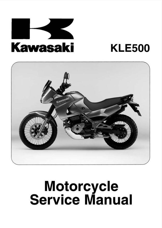 Kawasaki KLE500 - Motorcycle Service Repair Manual- on Lucasgift